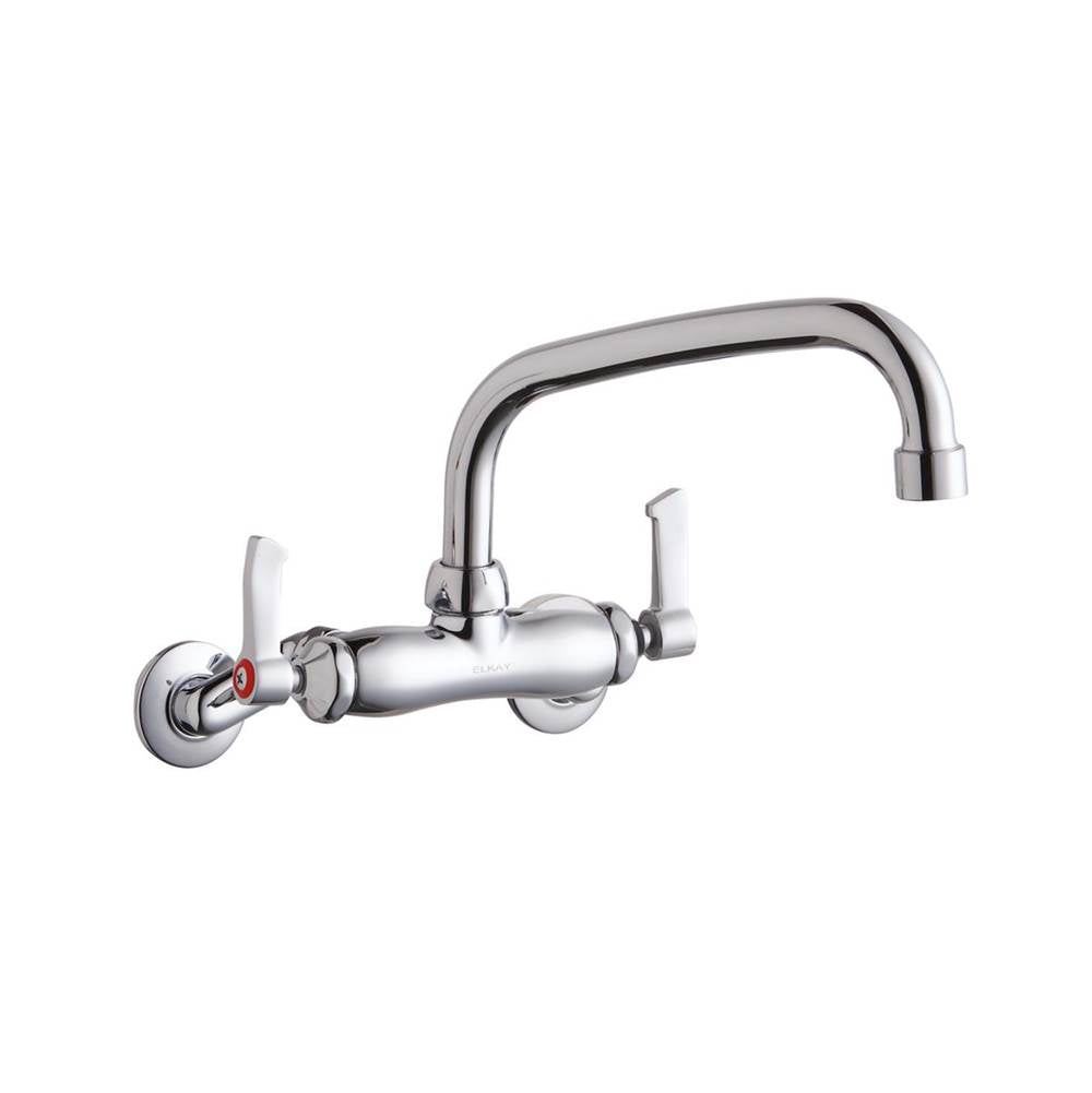 Elkay - WALL MNT 4IN, TUBE 8IN SPT, LVR HNDL, 2IN, 2IN HW - Chrome