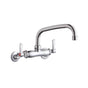 Elkay - WALL MNT 4IN, TUBE 8IN SPT, LVR HNDL, 2IN, 2IN HW - Chrome