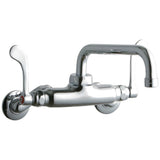 Elkay - WALL MNT 4IN, TUBE 8IN SPT, 1PC WRIST BLD HNDL, 4IN, 2IN HW - Chrome
