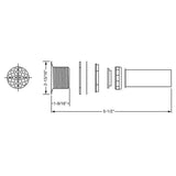 2'' Drain Fitting Type 304 Stainless Steel Body