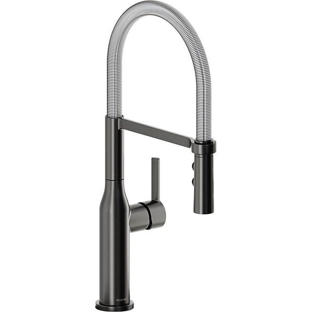 Elkay - SGL LVR SEMI-PRO FCT BKCR - Black Stainless and Chrome