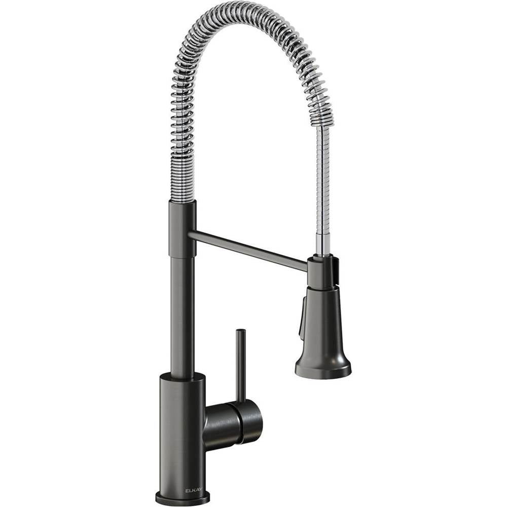 Elkay - SGL LVR SEMI-PRO FCT BKCR - Black Stainless and Chrome