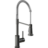 Elkay - SGL LVR SEMI-PRO FCT BKCR - Black Stainless and Chrome