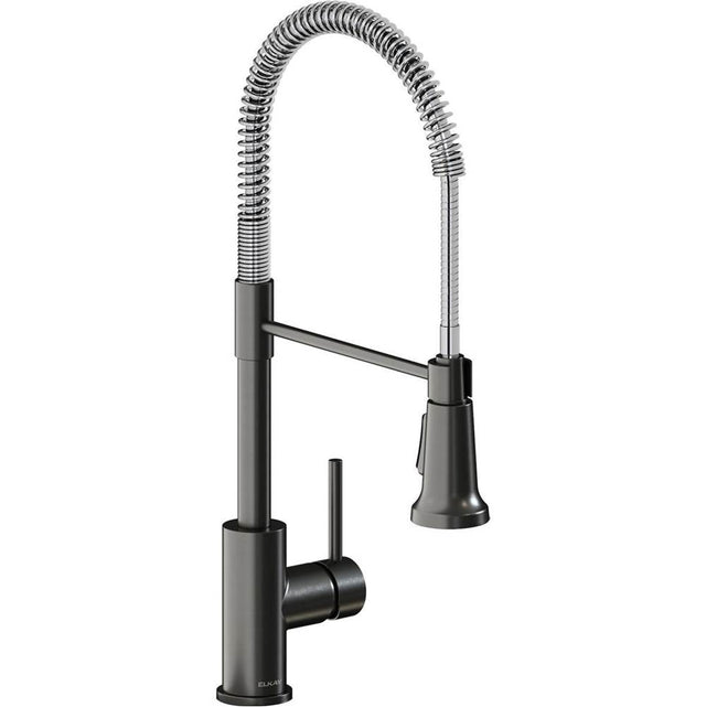 Elkay - SGL LVR SEMI-PRO FCT BKCR - Black Stainless and Chrome