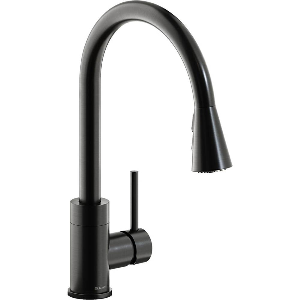 Elkay - SGL LVR PD FCT BK - Black Stainless