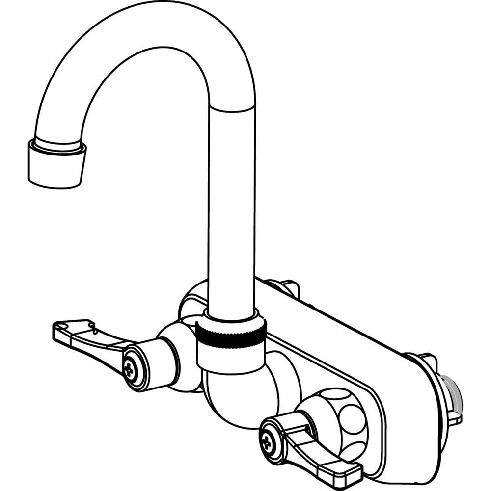 WALL MOUNT COMMERCIAL FAUCET