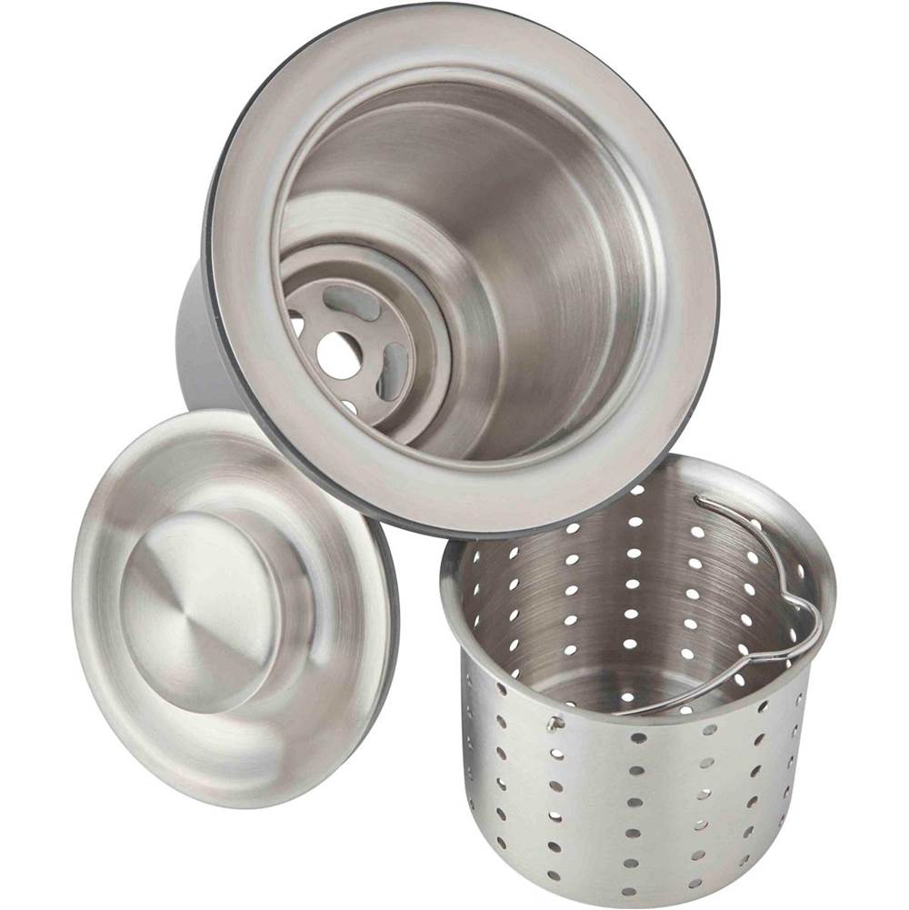 Elkay - 3-1/2'' Drain Fitting Deep Strainer Basket - Brushed