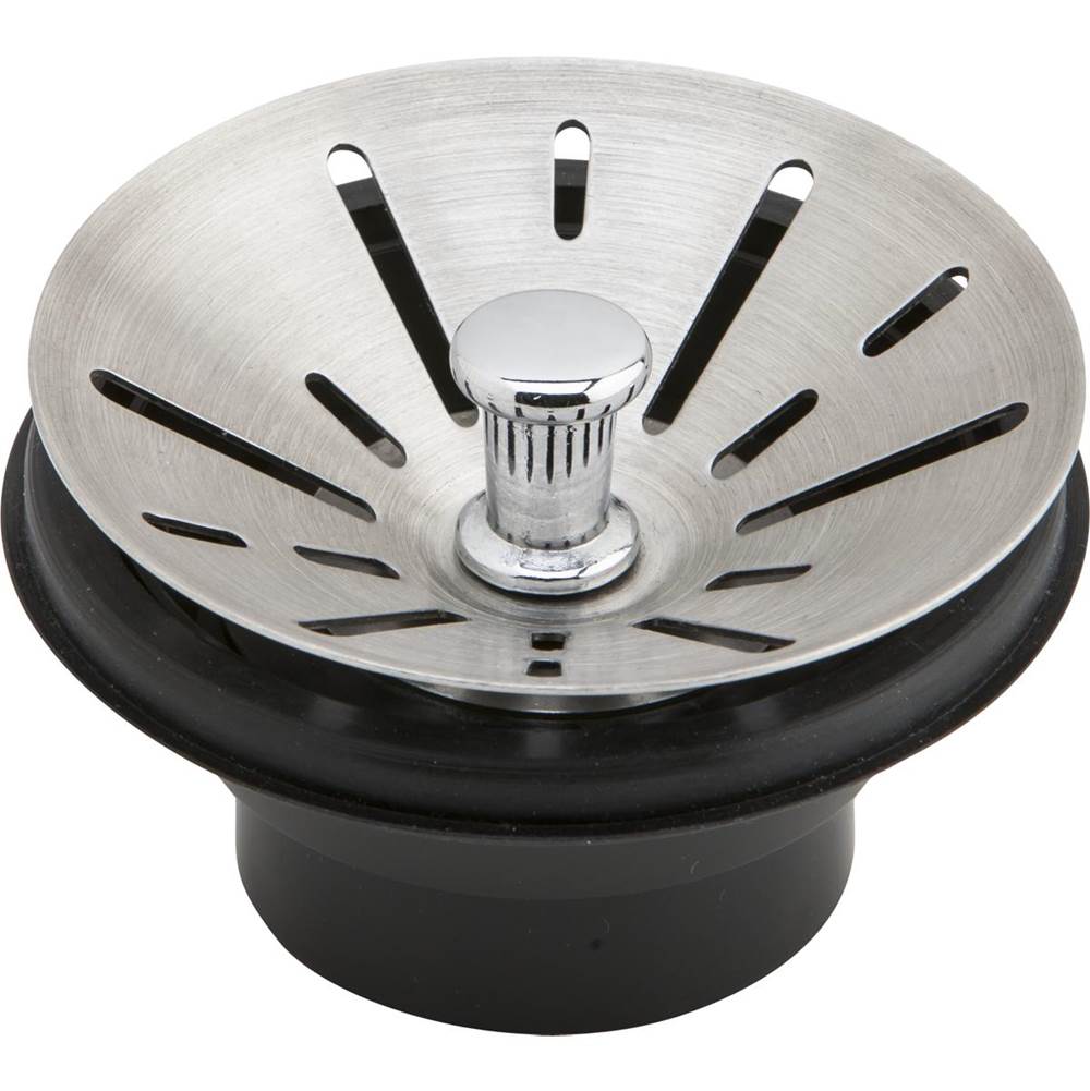 Elkay - 3-1/2'' Garbage Disposal Stopper / Strainer for use with Perfect Drain-Satin Finish - Polished Stainless Steel
