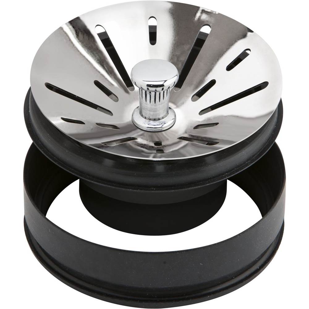 3-1/2'' Garbage Disposal Stopper / Strainer for use with Perfect Drain-Chrome Polished Stainless Steel