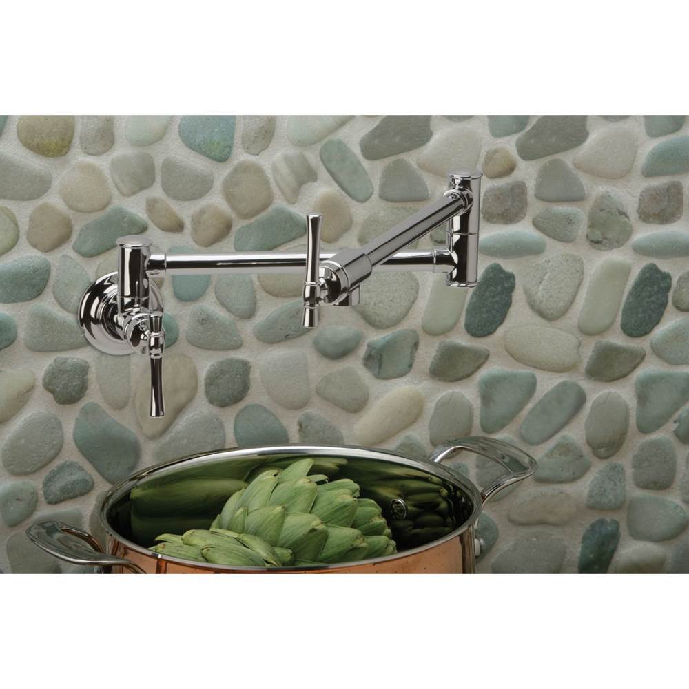 Traditional Pot Filler - Antique Steel