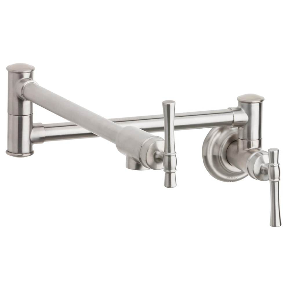 Elkay - Traditional Pot Filler - Lustrous Steel - Lustrous Steel