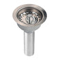 Elkay - 3-1/2'' Drain Fitting Stainless Steel Body with Strainer Basket Matte Finish - Matte