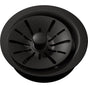 Elkay - Quartz Perfect Drain Disposer Strainer and Flange - Black - Black