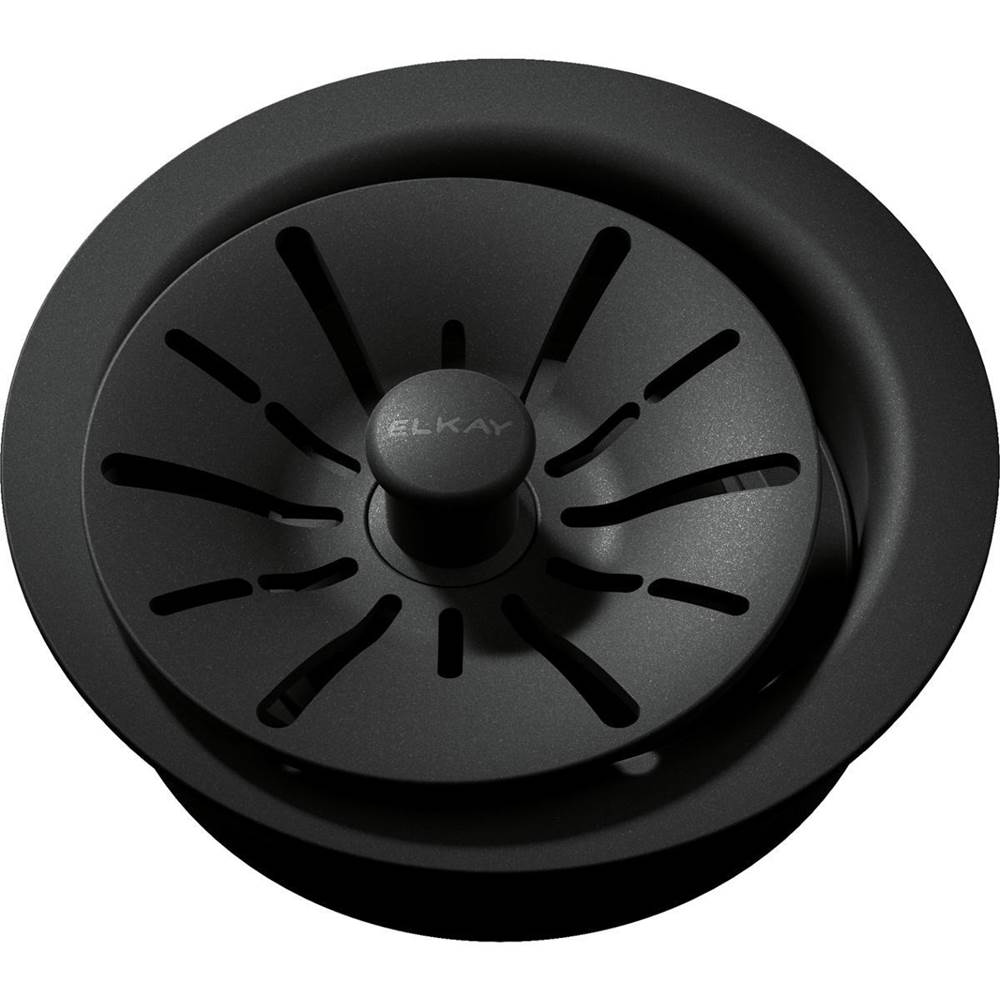 Elkay - Quartz Perfect Drain Disposer Strainer and Flange - Charcoal - Charcoal