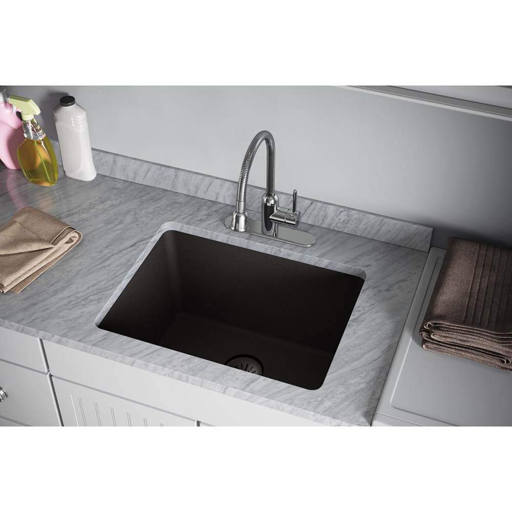 Quartz Perfect Drain Basket Strainer Only - Black