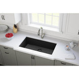 Quartz Perfect Drain Basket Strainer Only - Black