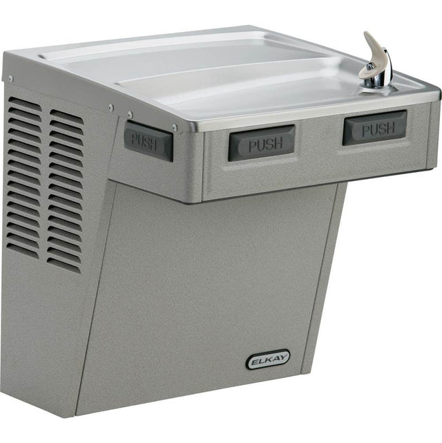 Elkay - Wall Mount ADA Cooler, Filtered Refrigerated Light Gray Granite - Light Gray Granite
