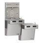Elkay - ezH2O Bottle Filling Station with Mechanically Activated, Bi-Level ADA Cooler Filtered Non-Refrigerated Stainless - Stainless Steel