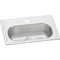 Elkay - 18 Gauge Stainless Steel 19.5'' x 13'' x 6.125'' Single Bowl Drop-in Bar/Prep Sink - Lustrous Satin