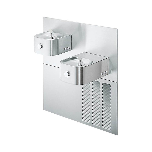 Elkay - Soft Sides Fountain Bi-Level ADA Filtered Refrigerated Stainless - Stainless Steel