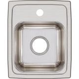 18 Gauge Stainless Steel 13'' x 16'' x 7.625'' Single Bowl Drop-in Kitchen Sink