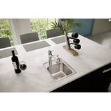 18 Gauge Stainless Steel 13'' x 16'' x 7.625'' Single Bowl Drop-in Kitchen Sink