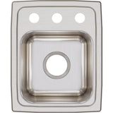 18 Gauge Stainless Steel 13'' x 16'' x 7.625'' Single Bowl Drop-in Kitchen Sink