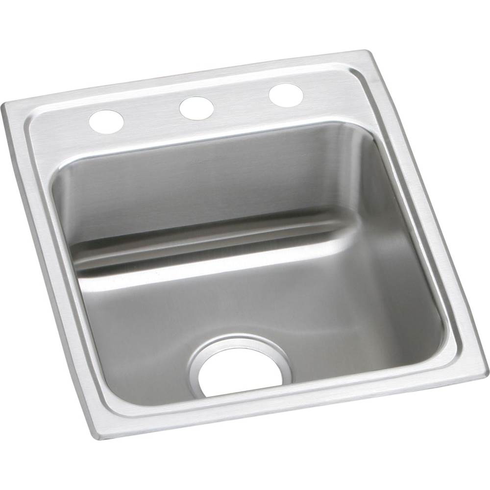 Elkay - 18 Gauge Stainless Steel 15'' x 22'' x 7.625'' Single Bowl Drop-in Kitchen Sink - Lustrous Satin