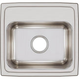 18 Gauge Stainless Steel 17'' x 16'' x 7.625'' Single Bowl Drop-in Kitchen Sink