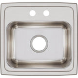 18 Gauge Stainless Steel 17'' x 16'' x 7.625'' Single Bowl Drop-in Kitchen Sink