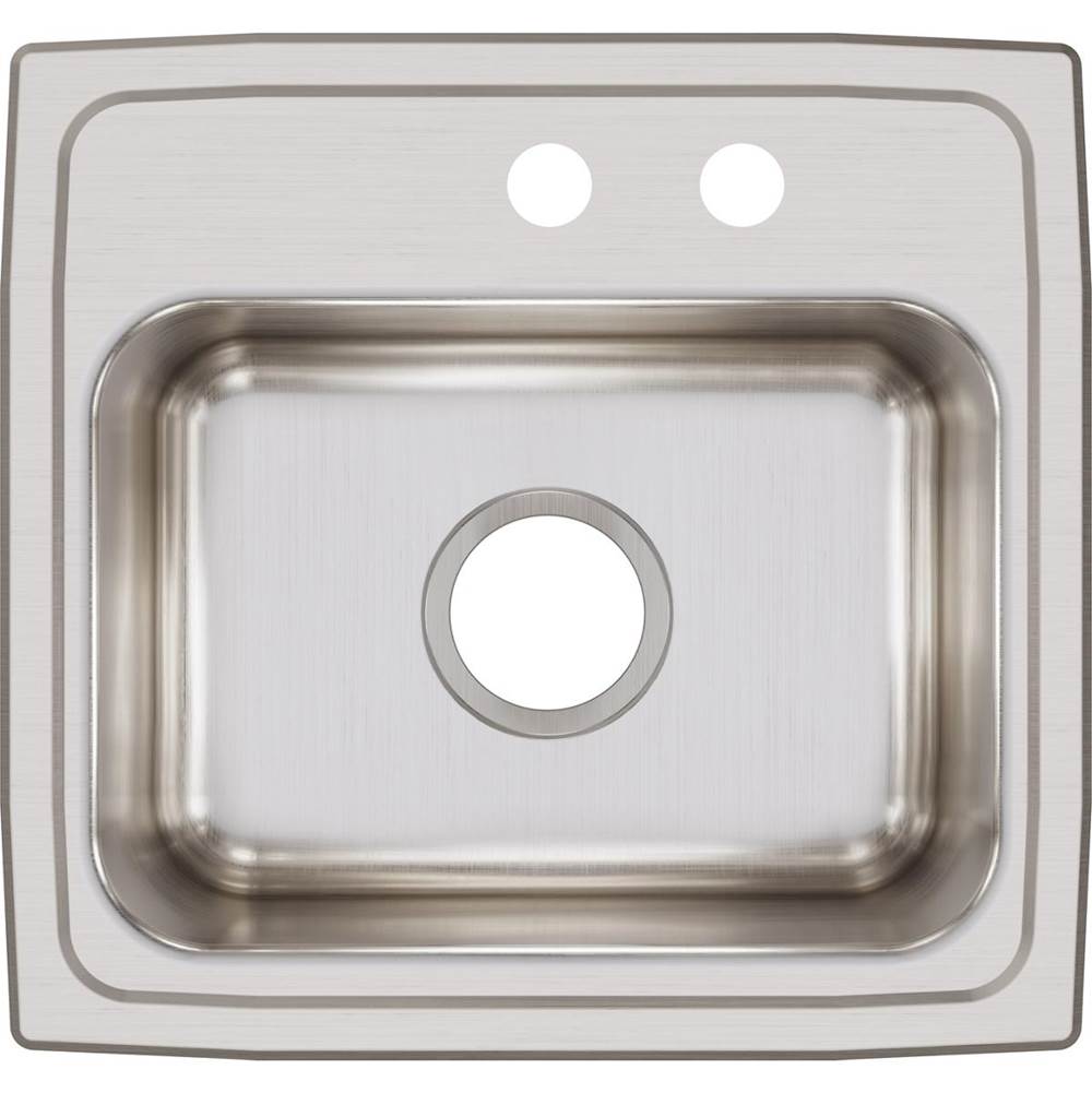 18 Gauge Stainless Steel 17'' x 16'' x 7.625'' Single Bowl Drop-in Kitchen Sink