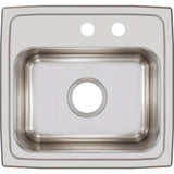 18 Gauge Stainless Steel 17'' x 16'' x 7.625'' Single Bowl Drop-in Kitchen Sink