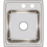 18 Gauge Stainless Steel 17'' x 20'' x 7.625'' Single Bowl Drop-in Kitchen Sink
