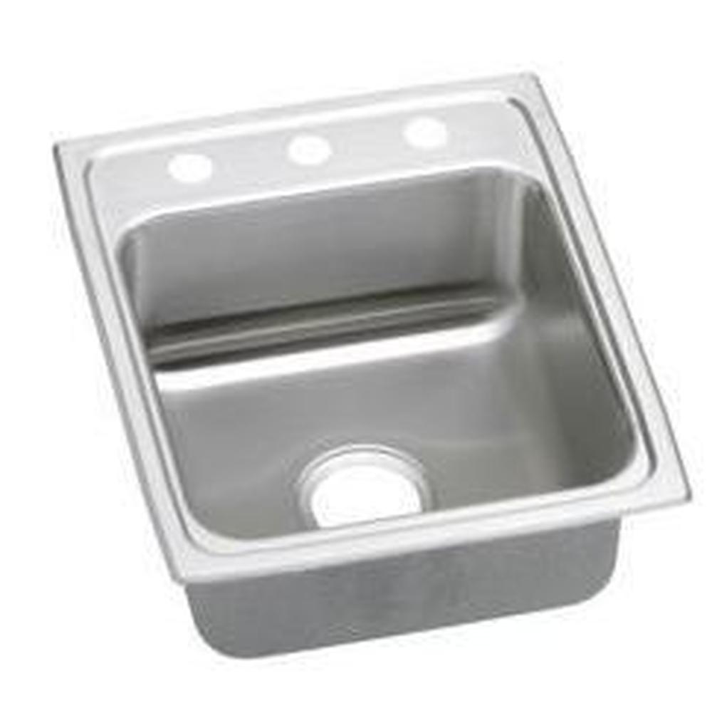 Elkay - 18 Gauge Stainless Steel 17'' x 20'' x 7.625'' Single Bowl Drop-in Kitchen Sink