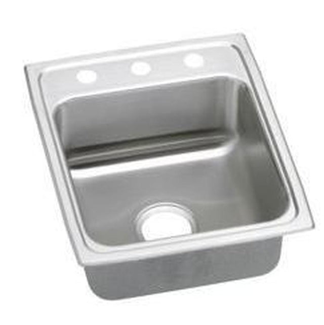 Elkay - 18 Gauge Stainless Steel 17'' x 20'' x 7.625'' Single Bowl Drop-in Kitchen Sink