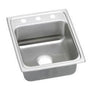 Elkay - 18 Gauge Stainless Steel 17'' x 20'' x 7.625'' Single Bowl Drop-in Kitchen Sink