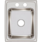 18 Gauge Stainless Steel 17'' x 22'' x 7.625'' Single Bowl Drop-in Kitchen Sink