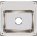 18 Gauge Stainless Steel 19'' x 18'' x 7.625'' Single Bowl Drop-in Kitchen Sink
