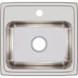 18 Gauge Stainless Steel 19'' x 18'' x 7.625'' Single Bowl Drop-in Kitchen Sink