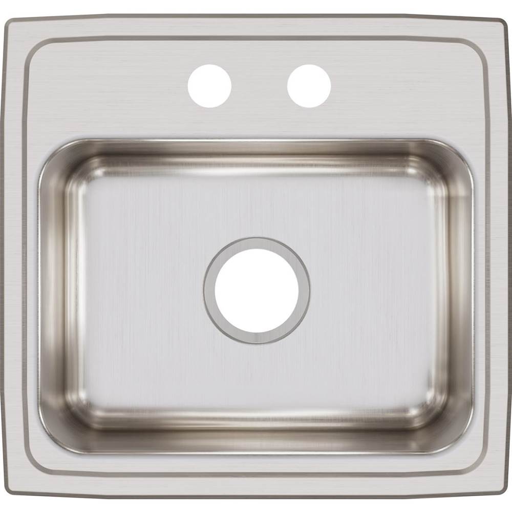 18 Gauge Stainless Steel 19'' x 18'' x 7.625'' Single Bowl Drop-in Kitchen Sink