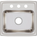 18 Gauge Stainless Steel 19'' x 18'' x 7.625'' Single Bowl Drop-in Kitchen Sink