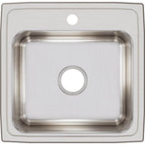 18 Gauge Stainless Steel 19.5'' x 19'' x 7.5'' Single Bowl Drop-in Kitchen Sink
