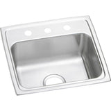 Elkay - 18 Gauge Stainless Steel 19.5'' x 19'' x 7.5'' Single Bowl Drop-in Kitchen Sink - Lustrous Satin