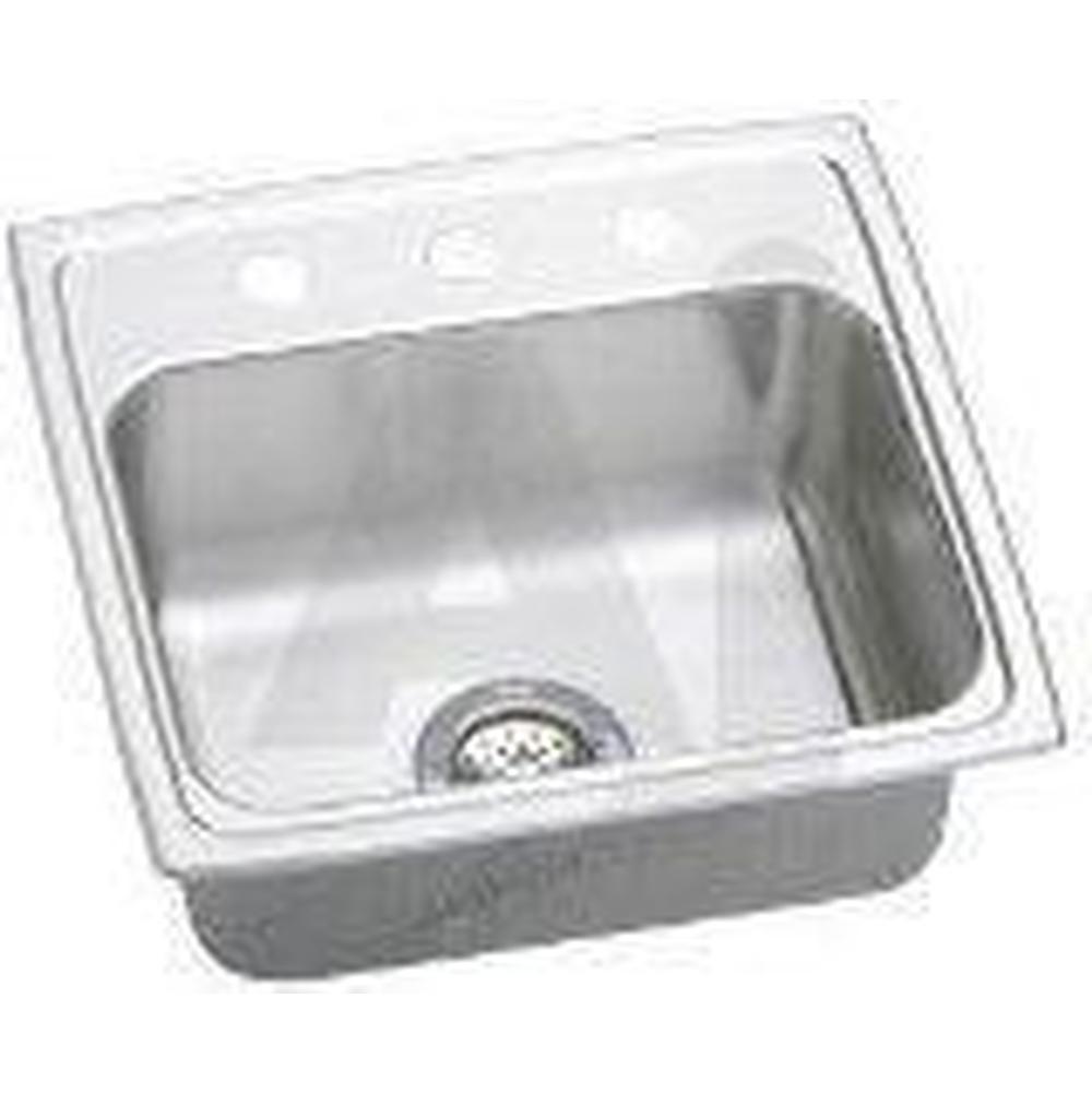 Elkay - 18 Gauge Stainless Steel 19.5'' x 19'' x 7.5'' Single Bowl Drop-in Kitchen Sink