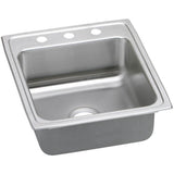18 Gauge Stainless Steel 19.5'' x 22'' x 4'' Single Bowl Drop-in Kitchen Sink