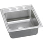 Elkay - 18 Gauge Stainless Steel 19.5'' x 22'' x 10.125'' Single Bowl Top Mount Kitchen Sink - Lustrous Satin