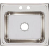 18 Gauge Stainless Steel 22'' x 19.5'' x 7.625'' Single Bowl Drop-in Kitchen Sink