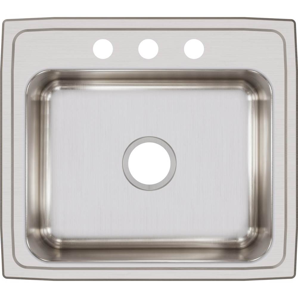 18 Gauge Stainless Steel 22'' x 19.5'' x 7.625'' Single Bowl Drop-in Kitchen Sink