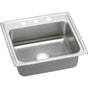 Elkay - 18 Gauge Stainless Steel 22'' x 19.5'' x 7.625'' Single Bowl Top Mount Kitchen Sink - Lustrous Satin