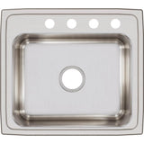 18 Gauge Stainless Steel 22'' x 19.5'' x 7.625'' Single Bowl Drop-in Kitchen Sink